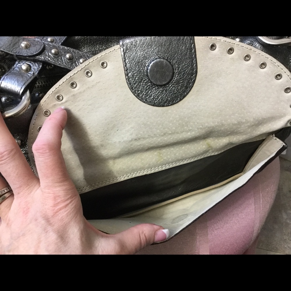 Luella silver studded leather Joni bag - Picture 5 of 8